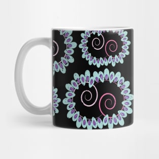 Colorful Spiral Forms with Rounded Shapes Mug